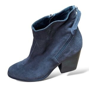ALBERTO FERMANI Genuine Suede Leather Charcoal Grey Ankle Booties US Sz 9